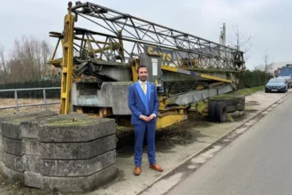 Sint-Gillis-Waas registers 20-years-old crane as lost object