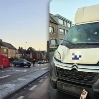 Sint-Niklaas Pedestrian injured after collision with van