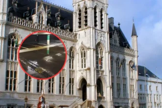 Sint-Niklaas underground garage flooded by damaged cable duct