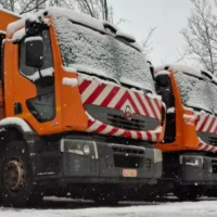 Snow disrupts waste collection by Interza & Incovo in Belgium