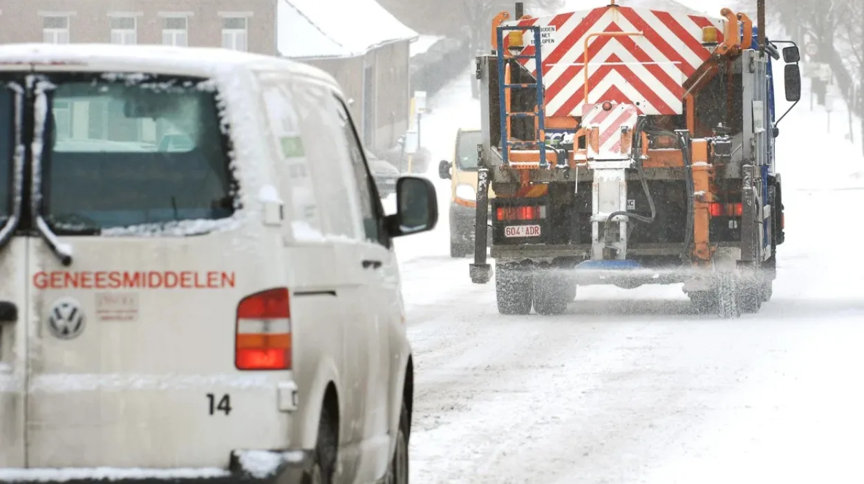 Snow forecast for Belgium with yellow warning in effect