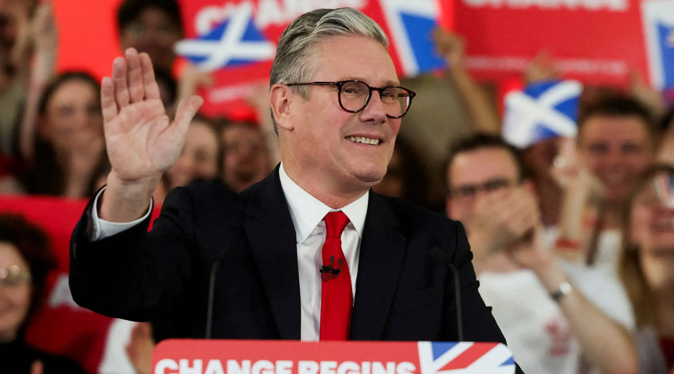 Socialist group leader congratulates Labour on UK election victory