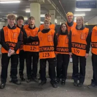 Steward injured by explosion during club Brugge vs. Sporting match