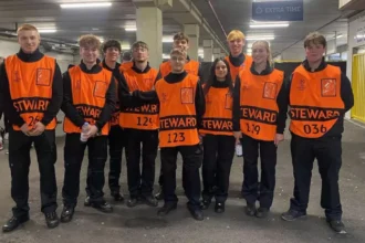 Steward injured by explosion during club Brugge vs. Sporting match