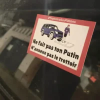 Striking sticker campaign in Uccle targets illegal parkers