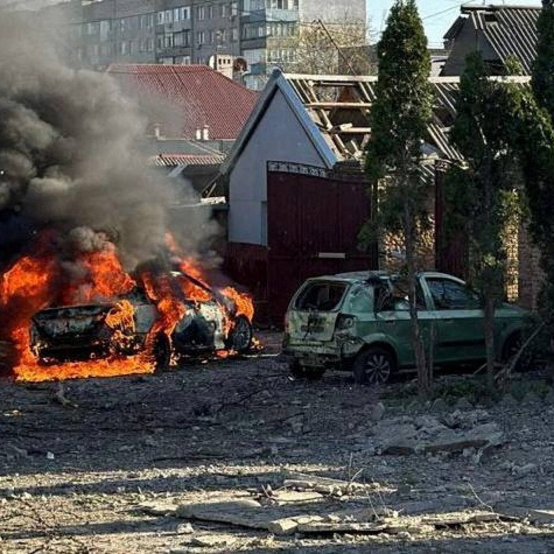 Zaporizhia attack following air raid alert