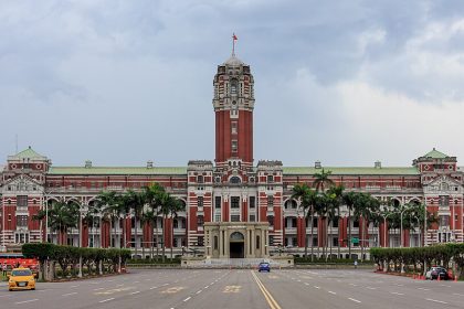 Taiwan Presidential Office in Taipei amid debate over record defence expenditure
