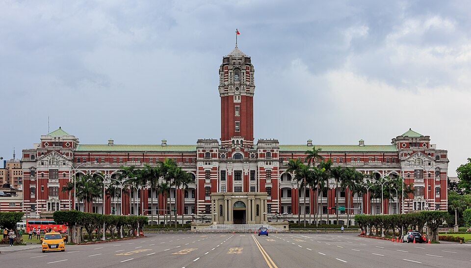 Taiwan Presidential Office in Taipei amid debate over record defence expenditure