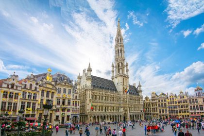 Brussels city centre as Belgium remembers veteran television presenter André Remy.