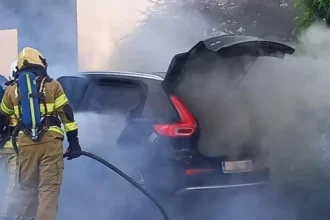 The Cobra system used in Denderbelle to stop hybrid car fire