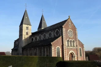 The Neerijse church roof repair, 70% funded by Flanders