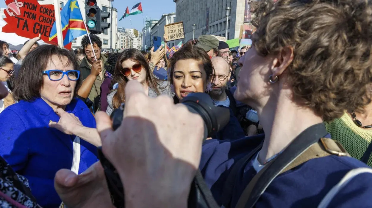 Thousands march in Brussels for women's rights