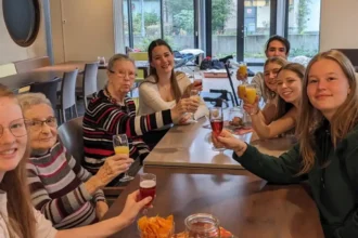 Tienen final-year students care for seniors Lore Schepmans leads initiative