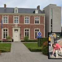 Tremelo's Sonia Crabbé joins red line protest for Gaza peace