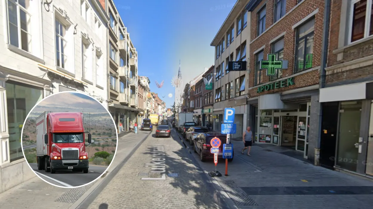 Truck Crashes Into Fairground Attraction on Luikerstraat in Sint-Truiden