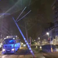 Truck crash disrupts Antwerp tram line 7 Repairs by De Lin