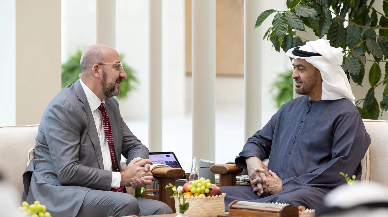 UAE and EU Council presidents work to boost bilateral ties