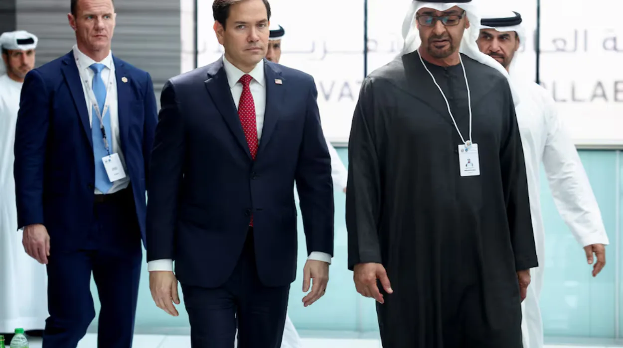 UAE to U.S.’ Rubio Rejects displacement of Palestinians