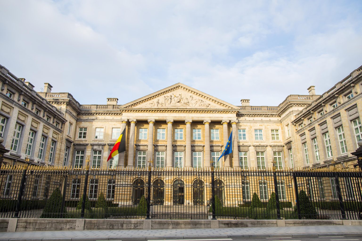 Flemish budget talks at the Flemish Parliament in Brussels