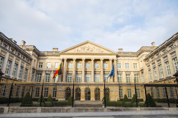 Flemish budget talks at the Flemish Parliament in Brussels