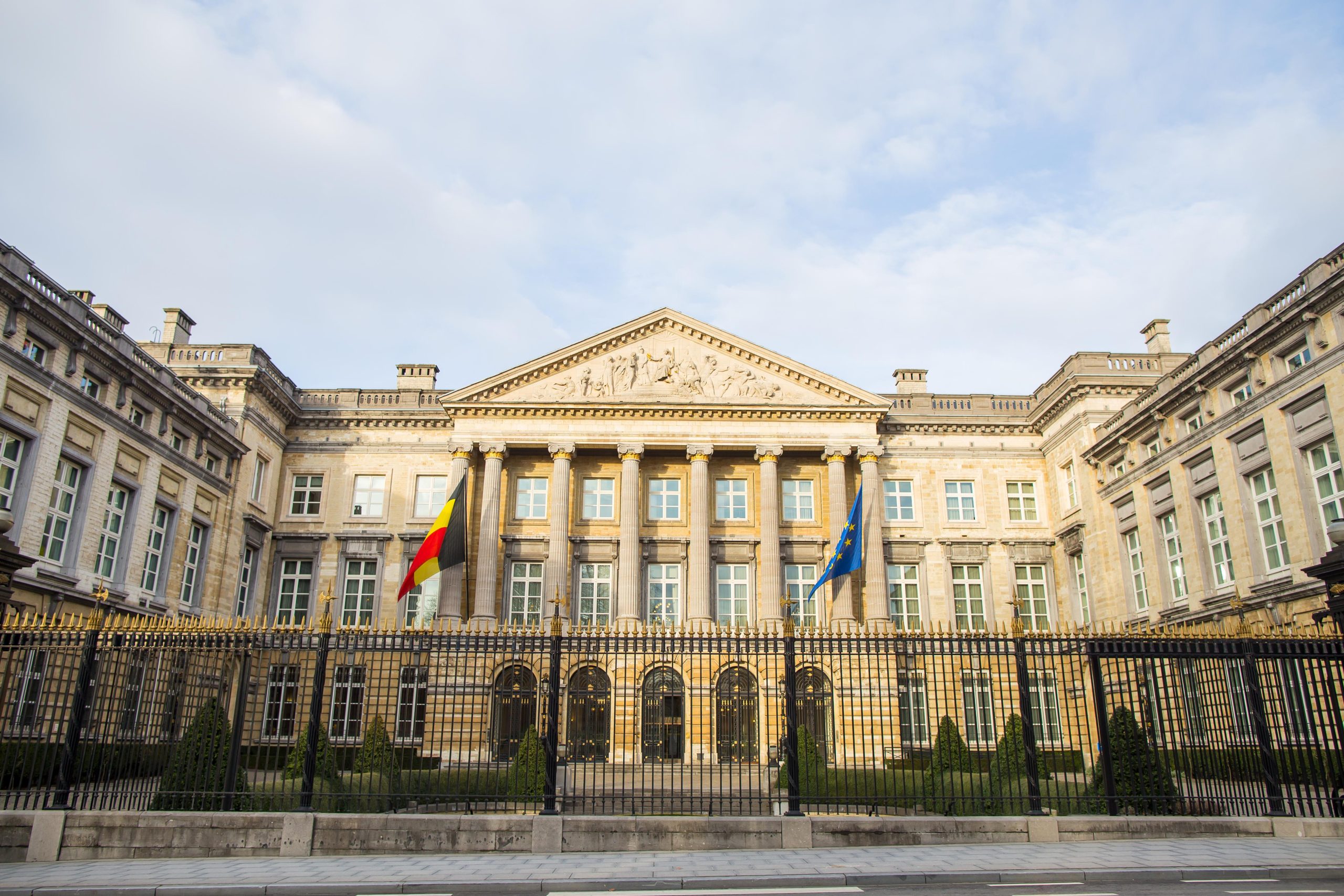 Flemish budget talks at the Flemish Parliament in Brussels