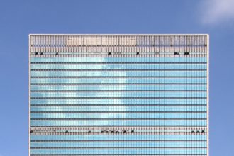 United Nations headquarters in New York as four tests of power dominate the UN agenda