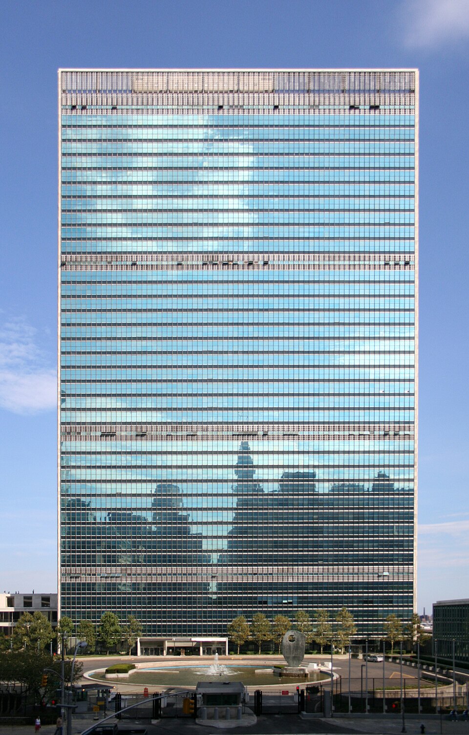 United Nations headquarters in New York as four tests of power dominate the UN agenda