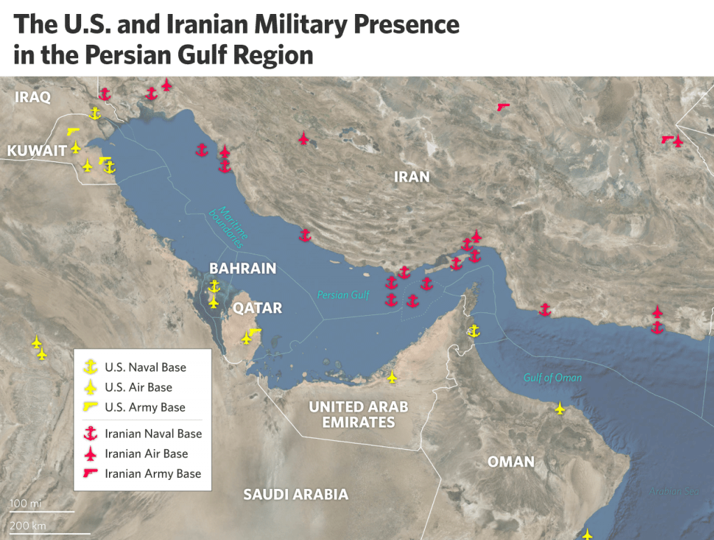 US Iran rhetoric amid US Navy carrier strike group presence
