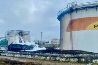 Ukrainian drones strike Russian gas plant in Orenburg