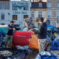 Undocumented Women and Children Evicted from Ex-Monty Hotel in Brussels