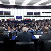European Parliament members discussing democratic standards in Spain during 2026 session