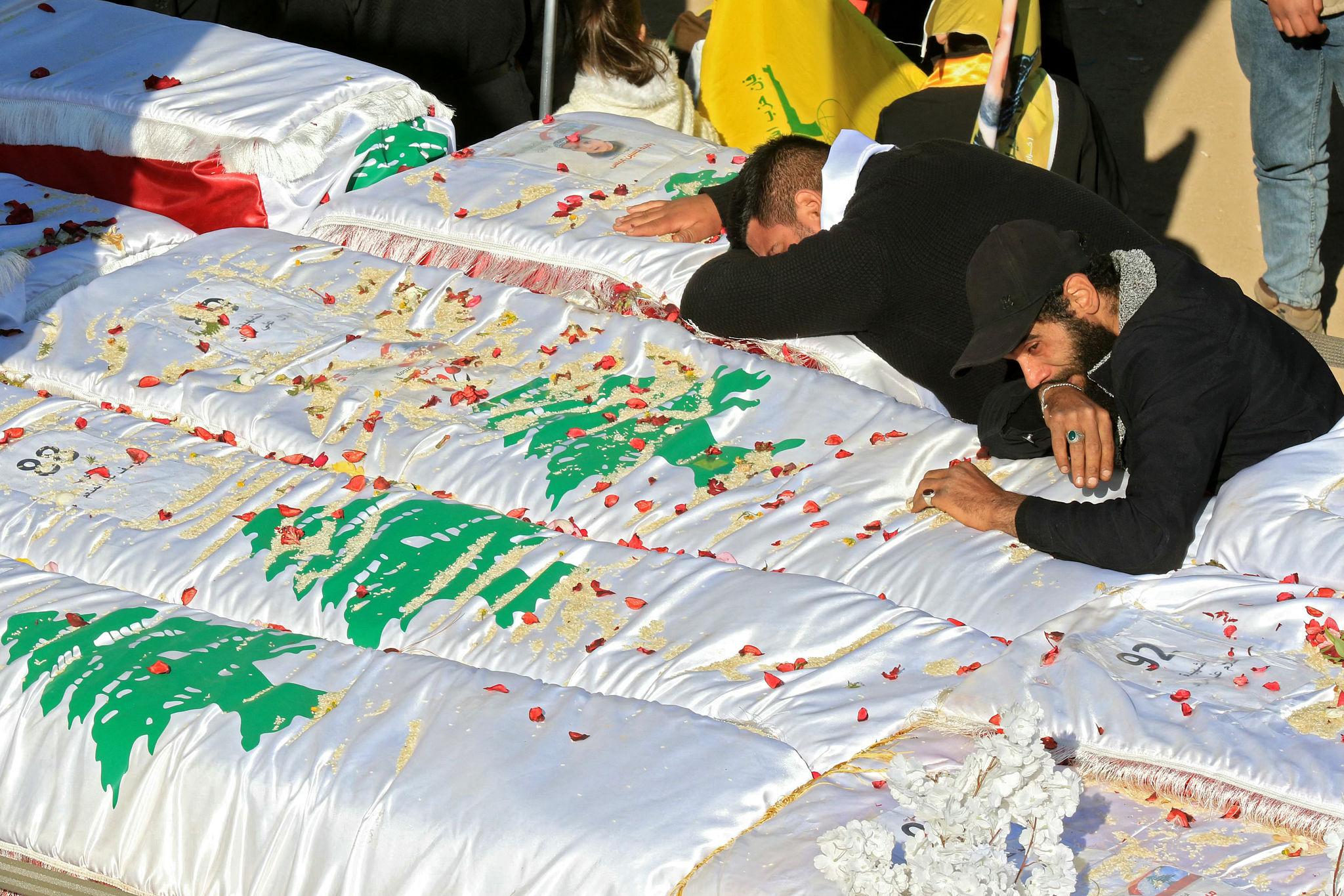 Middle East crisis update funeral strike in south Lebanon village