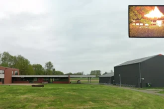 Veltem Scout building destroyed by fire, Lt. De Greef leads