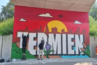 Vibrant Mural in Termien celebrates Genk's heritage and culture