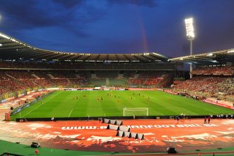 King Baudouin Stadium in Brussels, venue for the France Belgium win