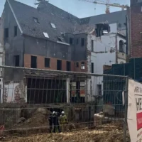Wall collapse leads to evacuations at Antwerp apartment