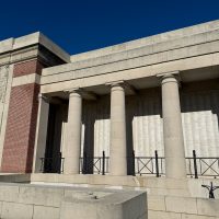 Menin Gate memorial in Ypres during Last Post ceremony for centenary commemoration