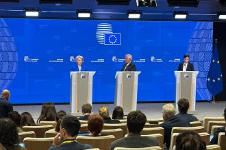 EU Leaders Summit in Brussels focuses on Ukraine, Russia, energy security and migration reforms.