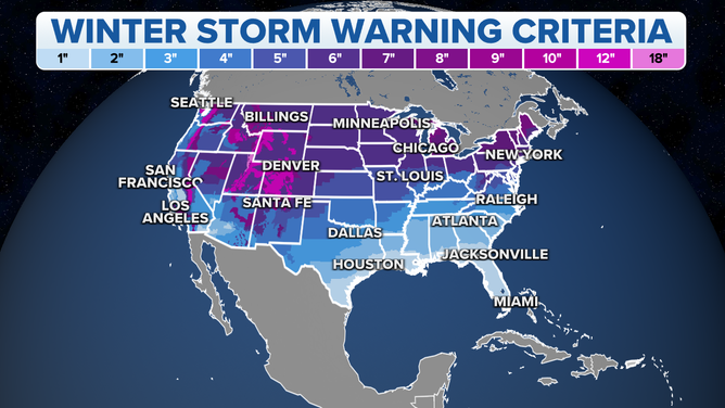 Winter storm warning impacts multiple US regions