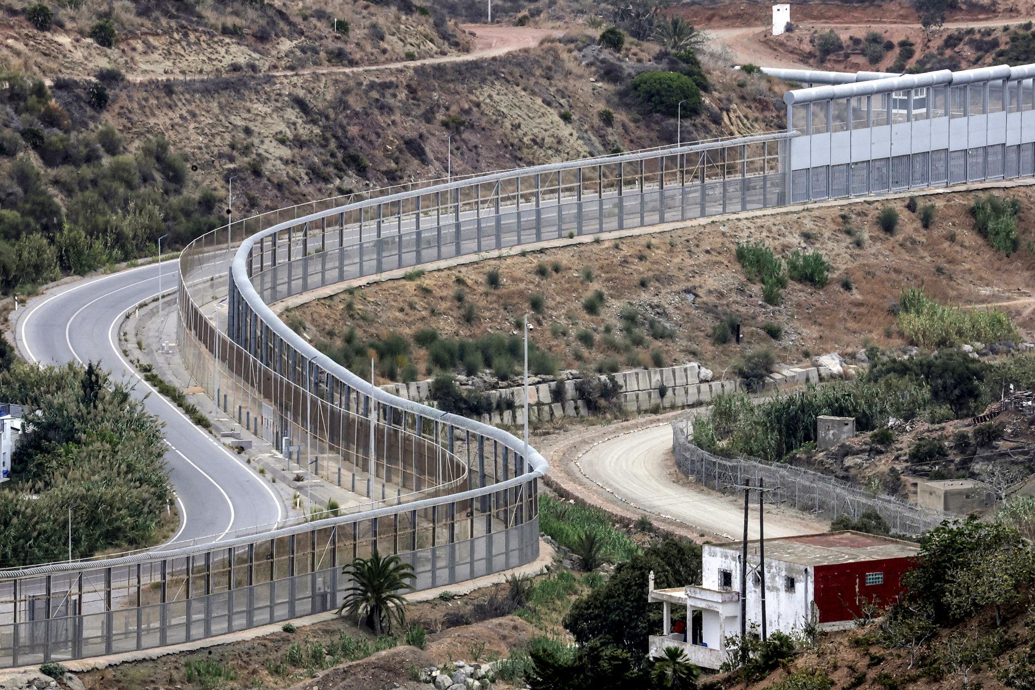 EU border security plan at the Ceuta-Morocco border fence