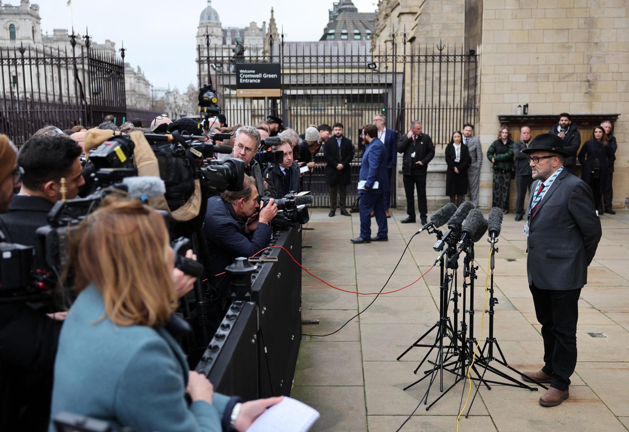 Andy Burnham reacts as UK political crisis grows after parliamentary resignation