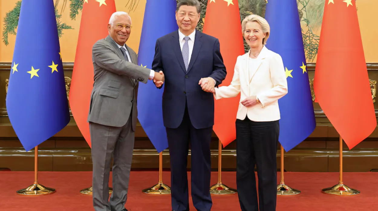 Xi Jinping urges EU officials to manage trade frictions with China