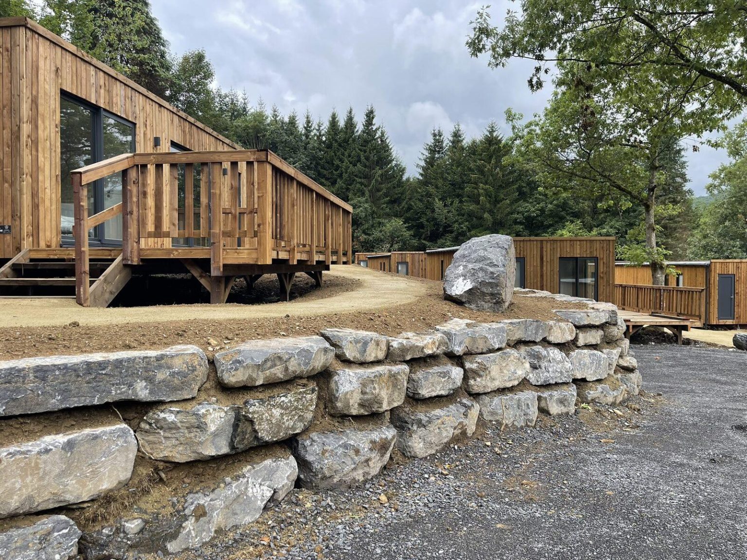 Eco village Belgian Ardennes featuring sustainable wooden lodges at La Hameau de la Semois