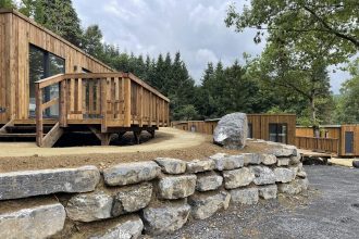 Eco village Belgian Ardennes featuring sustainable wooden lodges at La Hameau de la Semois