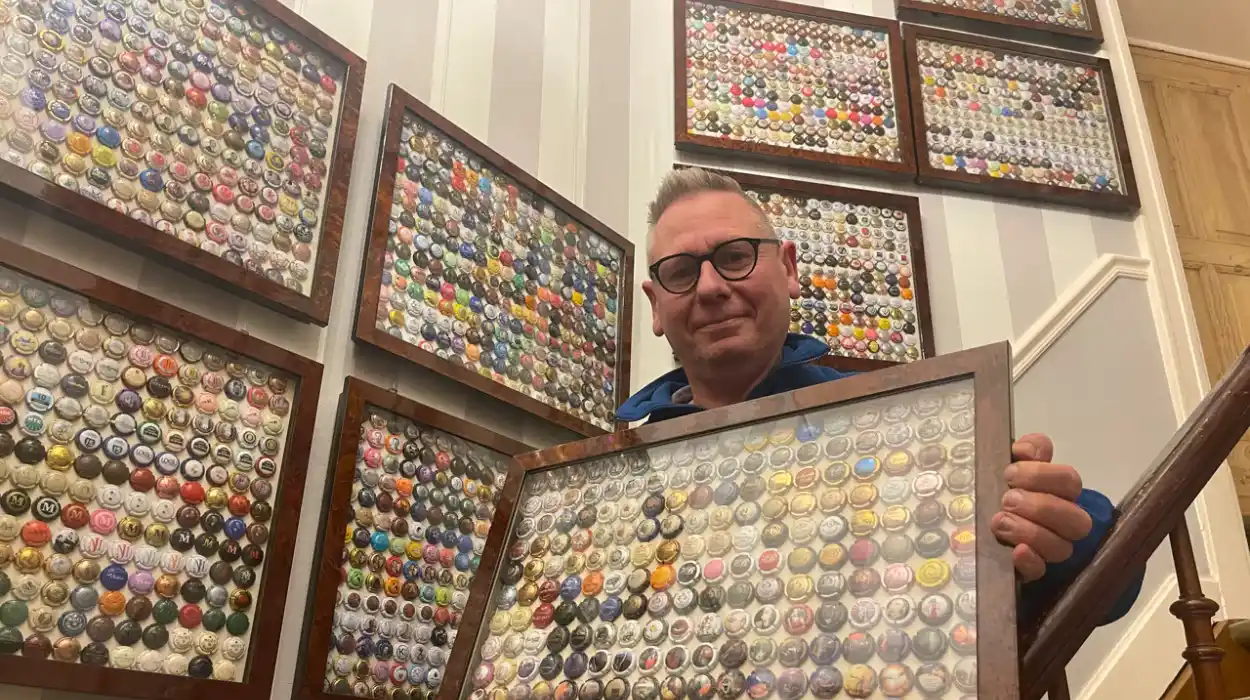 Ypres Florist Antoon collects 41,300 champagne capsules
