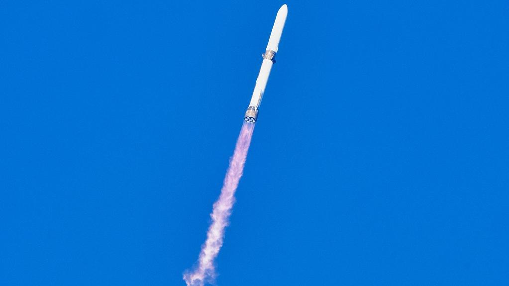 space launch innovation news Blue Origin rocket launch liftoff flames