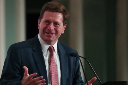 Clayton DNI confirmation involving Jay Clayton during a public announcement in Washington, D.C. 2026