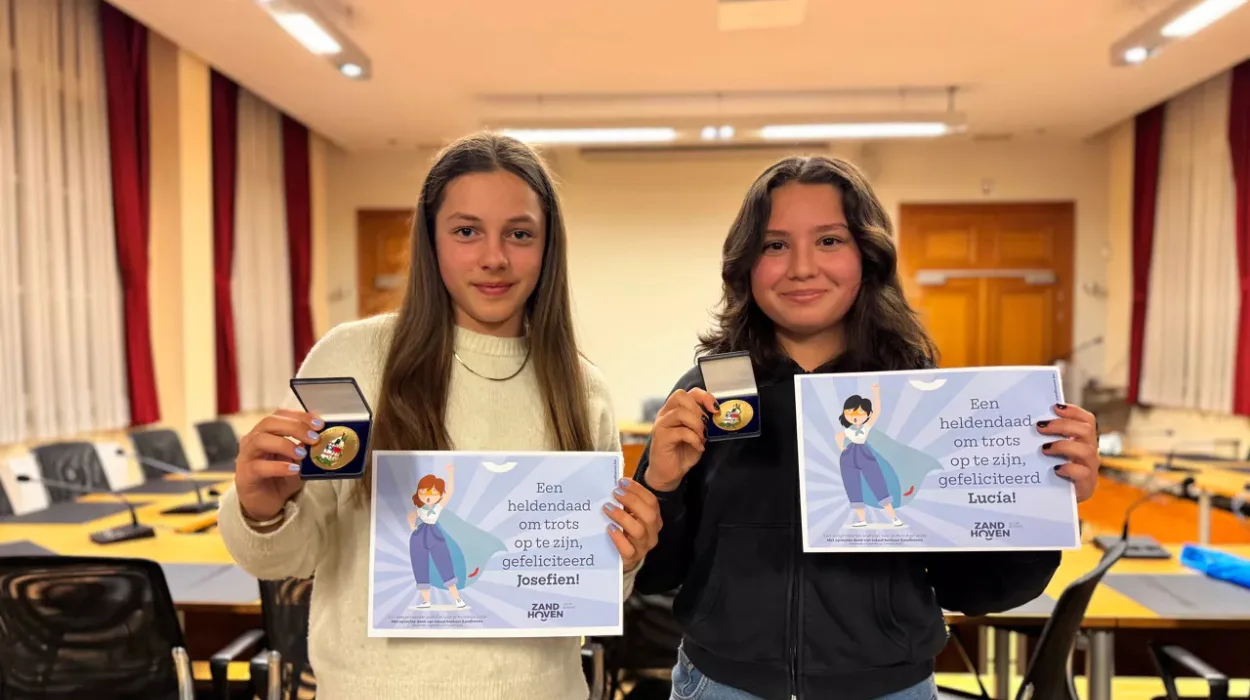 Zoersel 13-year-old Josefien & Lucia, save 66-year-old man