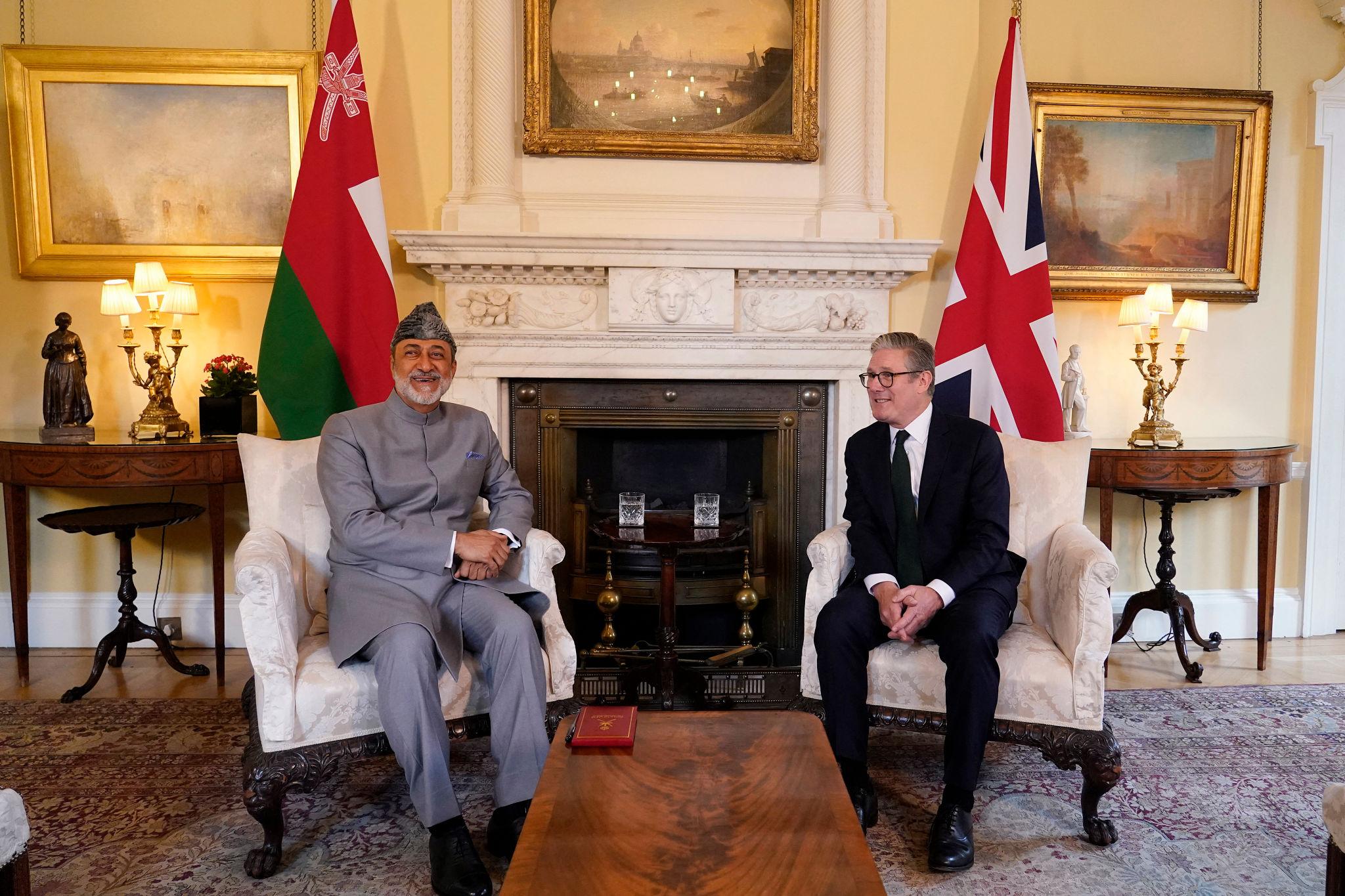 UK Oman diplomacy call Keir Starmer diplomatic meeting
