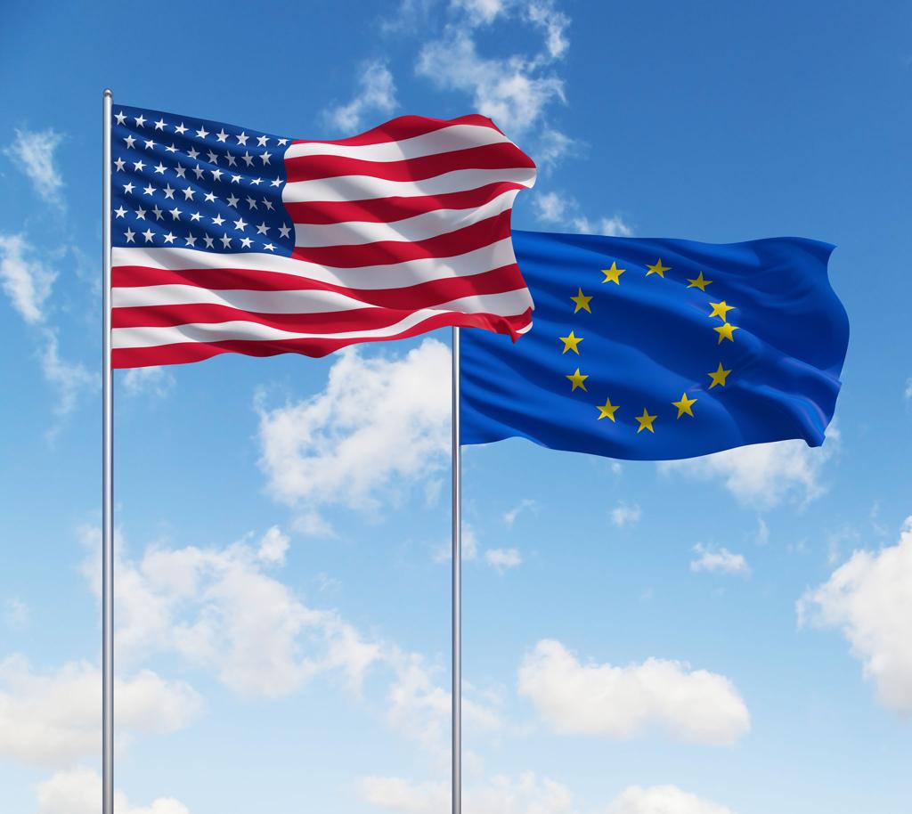 Members of the European Parliament voting on the EU-US trade deal